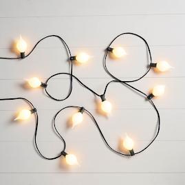 Glass Curlicue String Lights