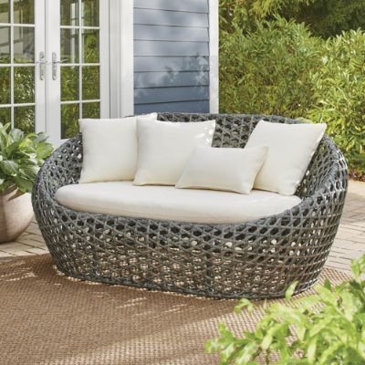 Sunbrella tufted store seat cushions