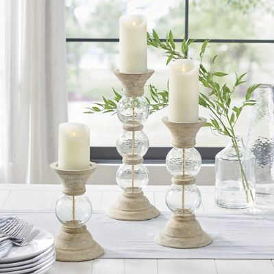 Oakmont Candlesticks, Set of Three
