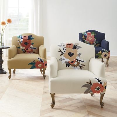 Astrid Embroidered Armchair