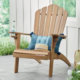 All-natural Teak Oversized Adirondack Chair