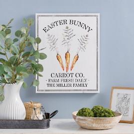 Personalized Carrot Co. Canvas