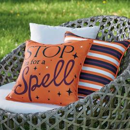 Stop For A Spell Reversible Pillow