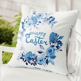 Watercolor Easter Pillow
