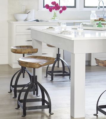 Tractor Swivel Adjustable Counter Stool