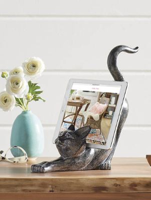 tablet stand to charge electronics