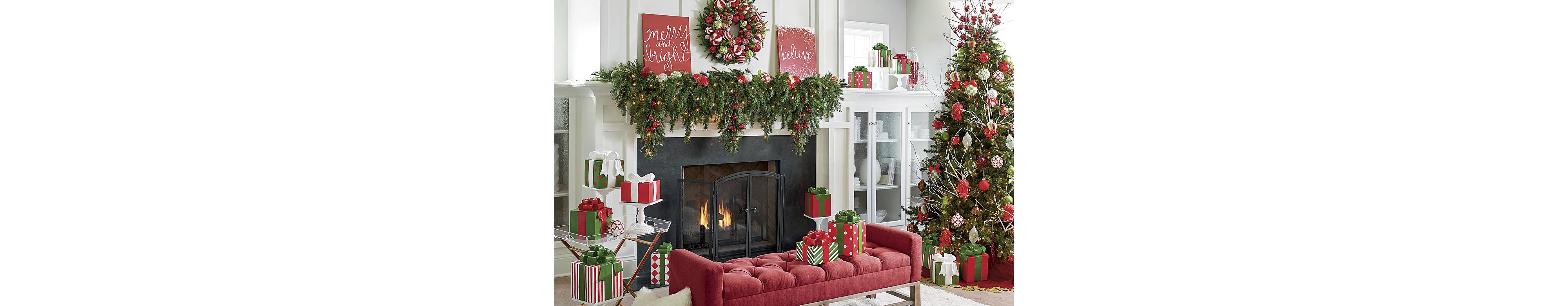 How to Decorate a Christmas Mantel Updated Traditional  Grandin Road Blog