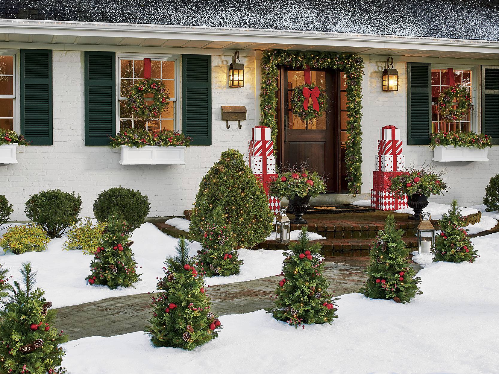Christmas Porch Decorations 15 Holly Jolly Looks Grandin