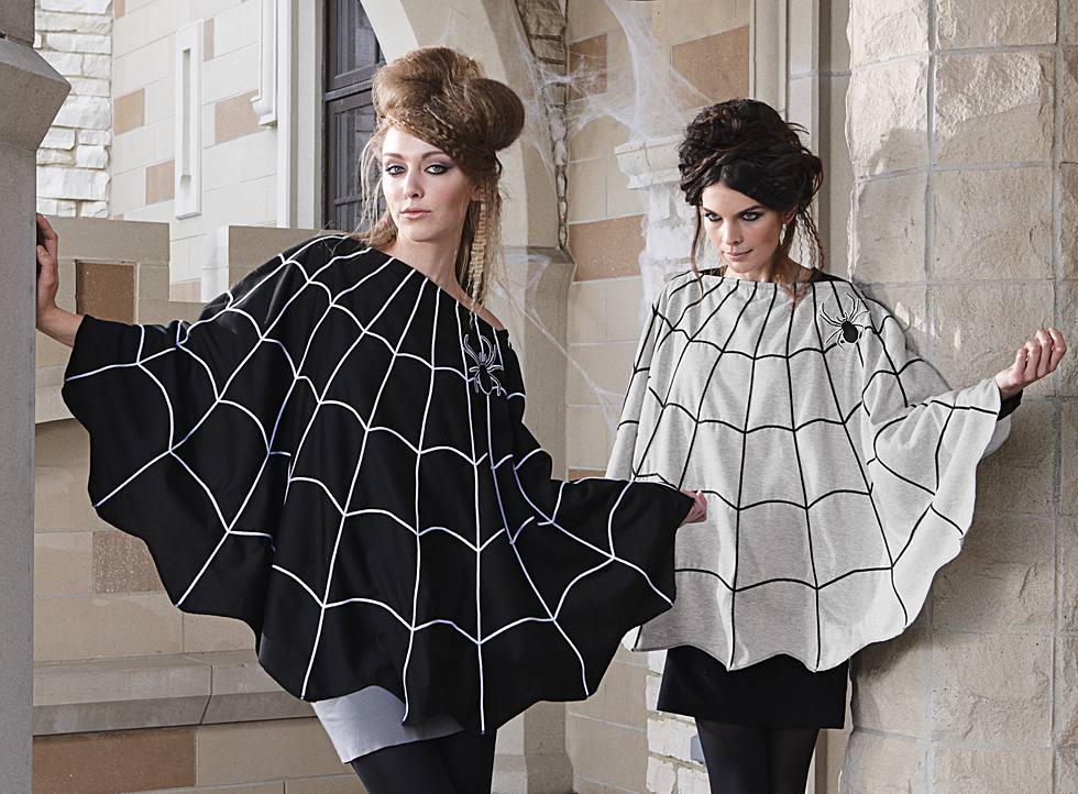 Spider Web Poncho Halloween Costume