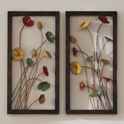 Metal Poppy Wall Art II Grandin Road