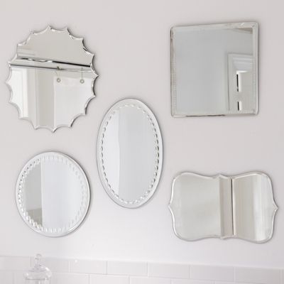 Frameless Beveled Mirrors Grandin Road